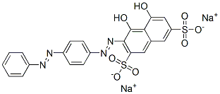 4,5-Dihydroxy-3-[[4-(phenylazo)phenyl]azo]naphthalene-2,7-disulfonic acid disodium salt