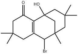 10-Bromo-2,3,5,6,7,8,9,10-octahydro-5-hydroxy-2,2,7,7,9-pentamethyl-5,9-methanobenzocycloocten-4(1H)-one