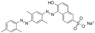6-Hydroxy-5-[[2,5-dimethyl-4-[(2,4-dimethylphenyl)azo]phenyl]azo]naphthalene-2-sulfonic acid sodium salt