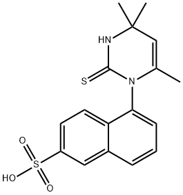 5-(1,2,3,4-Tetrahydro-4,4,6-trimethyl-2-thioxopyrimidin-1-yl)-2-naphthalenesulfonic acid
