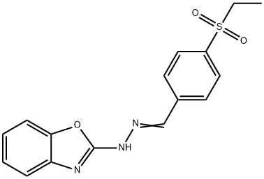 4-(Ethylsulfonyl)benzaldehyde [benzoxazol-2(3H)-ylidene]hydrazone