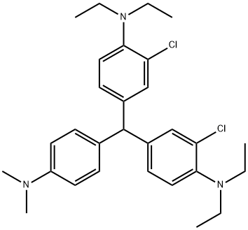2-chloro-4-[(3-chloro-4-diethylamino-phenyl)-(4-dimethylaminophenyl)me thyl]-N,N-diethyl-aniline