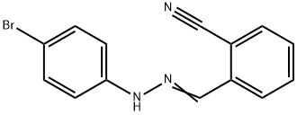 2-[[(4-bromophenyl)hydrazinylidene]methyl]benzonitrile