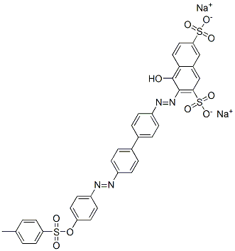 4-Hydroxy-3-[[4'-[[4-[[(4-methylphenyl)sulfonyl]oxy]phenyl]azo]-1,1'-biphenyl-4-yl]azo]-2,7-naphthalenedisulfonic acid disodium salt