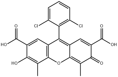 9-(2,6-Dichlorophenyl)-6-hydroxy-4,5-dimethyl-3-oxo-3H-xanthene-2,7-dicarboxylic acid