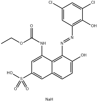 sodium 5-[(3,5-dichloro-2-hydroxyphenyl)azo]-4-[(ethoxycarbonyl)amino]-6-hydroxynaphthalene-2-sulphonate