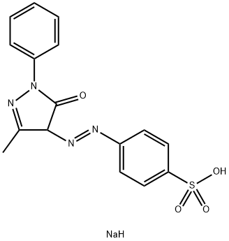 sodium p-[(4,5-dihydro-3-methyl-5-oxo-1-phenyl-1H-pyrazol-4-yl)azo]benzenesulphonate