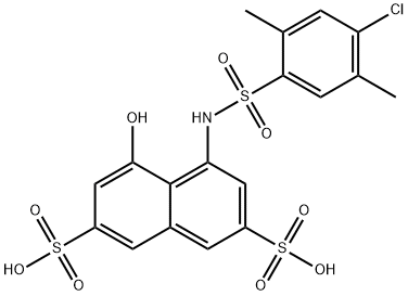 8-(2,5-dimethyl-4-chlorophenylsulfonamido)-1-naphthol-3,6-disulfonic acid