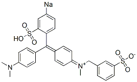 N-[4-[[4-(Dimethylamino)phenyl](4-sodiosulfophenyl)methylene]-2,5-cyclohexadien-1-ylidene]-N-methyl-3-sulfonatobenzenemethanaminium