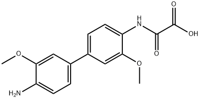3,3'-dimethoxy-4-amino-4'-biphenyloxamic acid