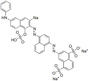 3-[[4-[(1-Hydroxy-6-phenylamino-3-sodiosulfo-2-naphthalenyl)azo]-1-naphthalenyl]azo]naphthalene-1,5-disulfonic acid disodium salt