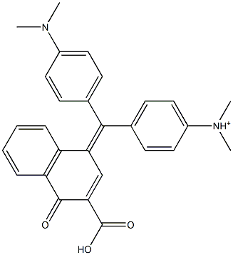 N-[4-[(3-Carboxylato-4-hydroxy-1-naphthalenyl)[4-(dimethylamino)phenyl]methylene]-2,5-cyclohexadien-1-ylidene]-N-methylmethanaminium