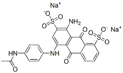 disodium 5-(p-acetamidoanilino)-8-amino-9,10-dihydro-9,10-dioxoanthracene-1,7-disulphonate