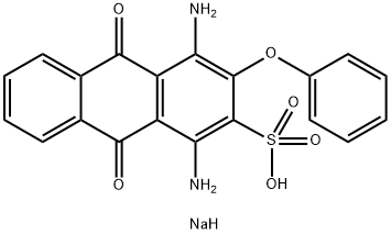 sodium 1,4-diamino-9,10-dihydro-9,10-dioxo-3-phenoxyanthracene-2-sulphonate