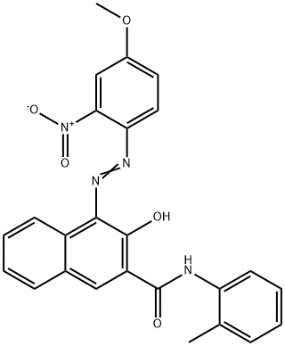 2-Hydroxy-N-(2-methylphenyl)-1-[(2-nitro-4-methoxyphenyl)azo]-3-naphthamide