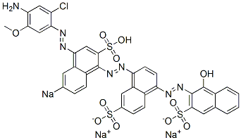 4-[[4-[(4-Amino-2-chloro-5-methoxyphenyl)azo]-6-sodiosulfo-1-naphthalenyl]azo]-1'-hydroxy[1,2'-azobisnaphthalene]-3',6-disulfonic acid disodium salt