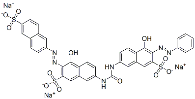 trisodium 4-hydroxy-7-[[[[5-hydroxy-6-(phenylazo)-7-sulphonato-2-naphthyl]amino]carbonyl]amino]-3-[(6-sulphonato-2-naphthyl)azo]naphthalene-2-sulphonate