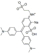 N-[4-[Bis[4-(dimethylamino)phenyl]methylene]-2-sodiosulfo-2,5-cyclohexadien-1-ylidene]-2-sulfonatoethanaminium