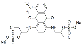 1,4-Bis[[3-chloro-2-(sodiosulfooxy)propyl]amino]-5-nitro-9,10-anthracenedione