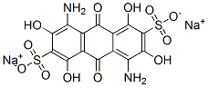 4,8-Diamino-9,10-dihydro-1,3,5,7-tetrahydroxy-9,10-dioxoanthracene-2,6-disulfonic acid disodium salt
