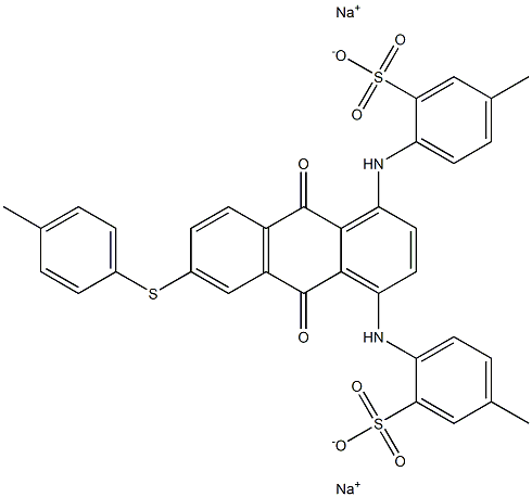 2,2'-[[9,10-Dihydro-9,10-dioxo-6-[(4-methylphenyl)thio]anthracene-1,4-diyl]diimino]bis[5-methylbenzenesulfonic acid sodium] salt