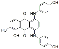 5,6-Dihydroxy-1,4-bis[(4-hydroxyphenyl)amino]-9,10-anthracenedione