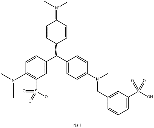 hydrogen [4-[[4-(dimethylamino)-3-sulphonatophenyl][4-[methyl(3-sulphonatobenzyl)amino]phenyl]methylene]cyclohexa-2,5-dien-1-ylidene]dimethylammonium, sodium salt