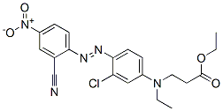 ethyl N-[3-chloro-4-[(2-cyano-4-nitrophenyl)azo]phenyl]-N-ethyl-beta-alaninate