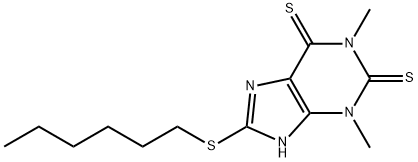 1,3-Dimethyl-8-(hexylthio)-1H-purine-2,6(3H,7H)-dithione