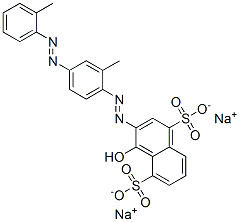 4-Hydroxy-3-[[2-methyl-4-[(2-methylphenyl)azo]phenyl]azo]naphthalene-1,5-disulfonic acid disodium salt
