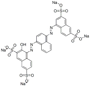 3-Hydroxy-4-[[4-[[3,6-bis(sodiosulfo)-1-naphthalenyl]azo]-1-naphthalenyl]azo]naphthalene-2,7-disulfonic acid disodium salt