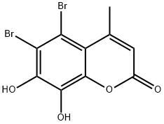 5,6-Dibromo-7,8-dihydroxy-4-methyl-2H-1-benzopyran-2-one
