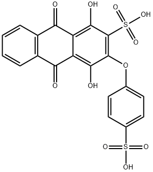 9,10-dihydro-1,4-dihydroxy-9,10-dioxo-3-(4-sulphophenoxy)anthracene-2-sulphonic acid