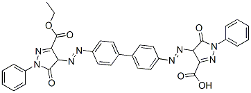4,4'-[(1,1'-Biphenyl-4,4'-diyl)bis(azo)]bis(4,5-dihydro-5-oxo-1-phenyl-1H-pyrazole-3-carboxylic acid ethyl) ester