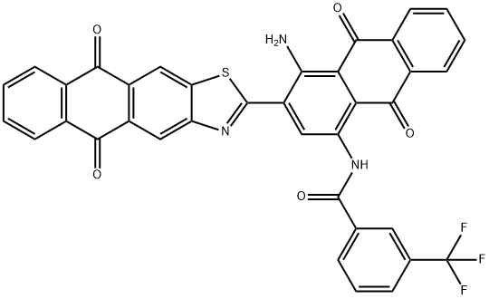 N-[4-amino-3-(5,10-dihydro-5,10-dioxoanthra[2,3-d]thiazol-2-yl)-9,10-dihydro-9,10-dioxo-1-anthryl]-3-(trifluoromethyl)benzamide