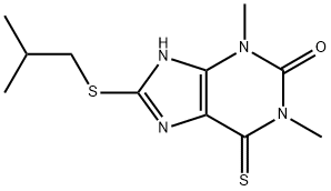 1,3,6,7-Tetrahydro-8-(isobutylthio)-1,3-dimethyl-6-thioxo-2H-purin-2-one
