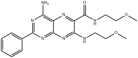 4-Amino-N-(2-methoxyethyl)-7-[(2-methoxyethyl)amino]-2-phenyl-6-pteridinecarboxamide