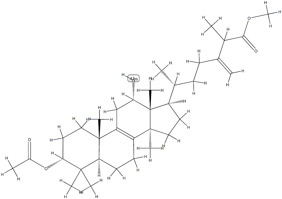 3α-Acetyloxy-12α-hydroxy-24-methylenelanost-8-en-26-oic acid methyl ester