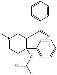 (3-benzoyl-1-methyl-4-phenyl-4-piperidyl) acetate