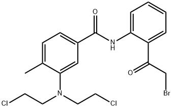 3-[Bis(2-chloroethyl)amino]-N-[2-(bromoacetyl)phenyl]-4-methylbenzamide
