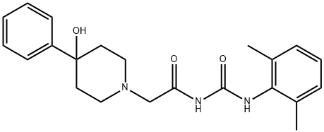 3-(2,6-Dimethylphenyl)-1-[(4-hydroxy-4-phenylpiperidino)acetyl]urea