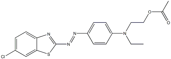 2-[[4-[(6-chlorobenzothiazol-2-yl)azo]phenyl]ethylamino]ethyl acetate