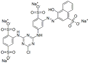 tetrasodium 2-[[4-chloro-6-[[3-[(1-hydroxy-4-sulphonato-2-naphthyl)azo]-4-sulphonatophenyl]amino]-1,3,5-triazin-2-yl]amino]benzene-1,4-disulphonate