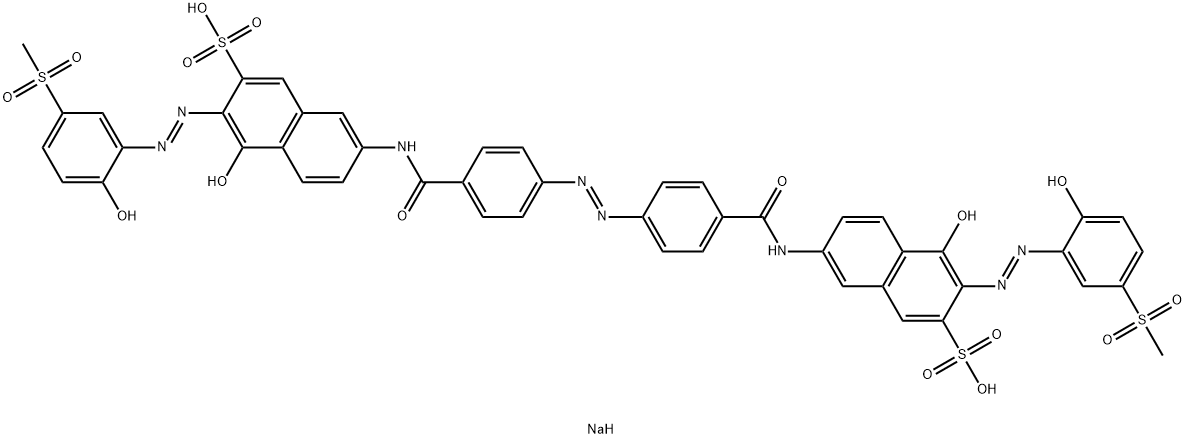 disodium 7,7'-[azobis(4,1-phenylenecarbonylimino)]bis[4-hydroxy-3-[[2-hydroxy-5-(methylsulphonyl)phenyl]azo]naphthalene-2-sulphonate]