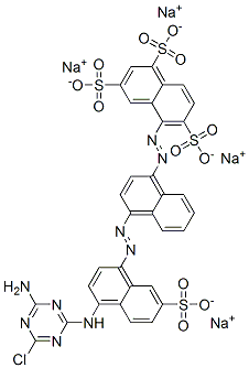 tetrasodium 5-[[4-[[4-[(4-amino-6-chloro-1,3,5-triazin-2-yl)amino]-7-sulphonato-1-naphthyl]azo]-1-naphthyl]azo]naphthalene-1,3,6-trisulphonate