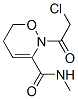 2H-1,2-Oxazine-3-carboxamide, 2-(chloroacetyl)-5,6-dihydro-N-methyl- (9CI)