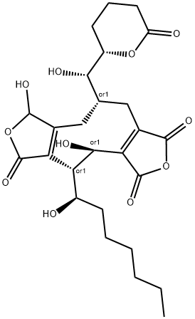 4,5,8,9,10,11-Hexahydro-4,8-dihydroxy-5-(1-hydroxyheptyl)-10-[hydroxy(tetrahydro-6-oxo-2H-pyran-2-yl)methyl]-1H-cyclonona[1,2-c:5,6-c']difuran-1,3,6-trione