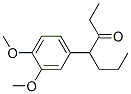 3-Heptanone, 4-(3,4-dimethoxyphenyl)-,