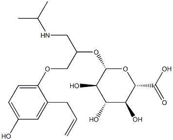 4-hydroxyalprenolol glucuronide