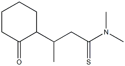 Cyclohexanepropanethioamide,  N,N,-bta--trimethyl-2-oxo-
